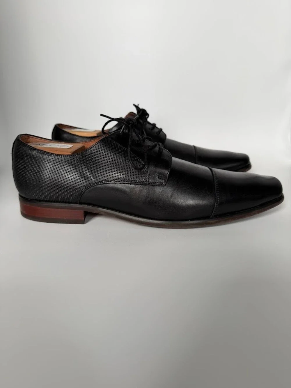 Florsheim Postino Cap Toe Oxford Black Leather 15149-001 Men's Size 9.5 D